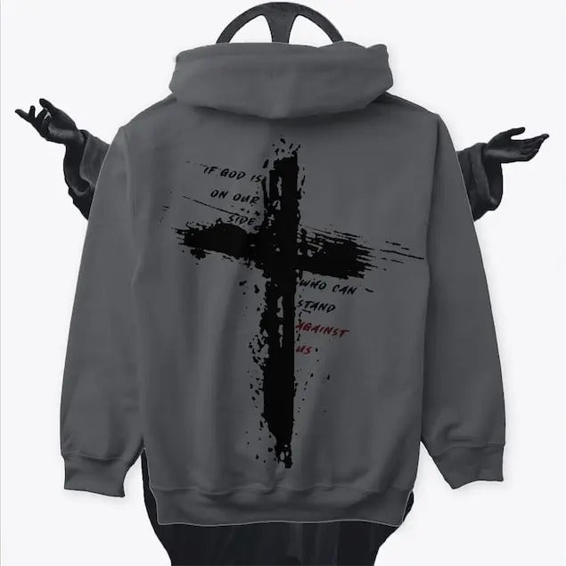 CROSS "If The God is on our side, Who can stand against us?" Hoodie/Sweatshirt | Cross | Gym | God  T-shirt, sweater and...