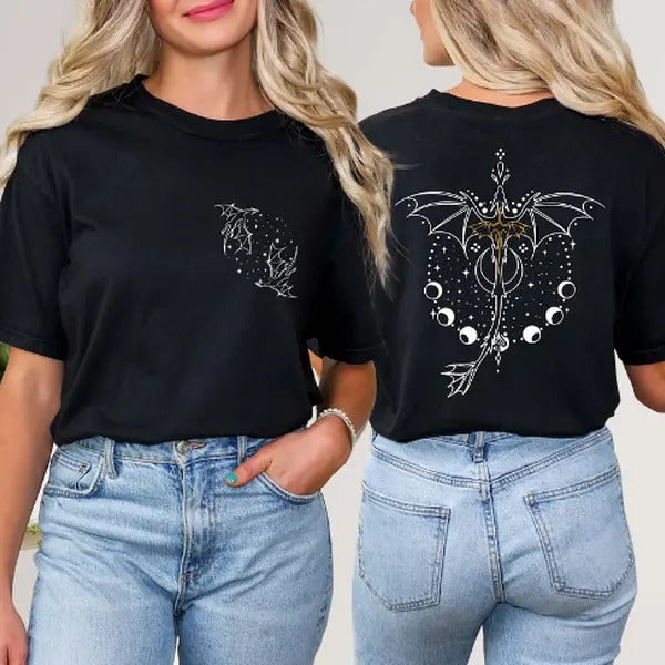 Fourth Wing Dragon Rider T-Shirt/ Sweatshirt Unisex Medium-Heavy Fabric Loose Fit Hoodie | HypeCrazeTee.com