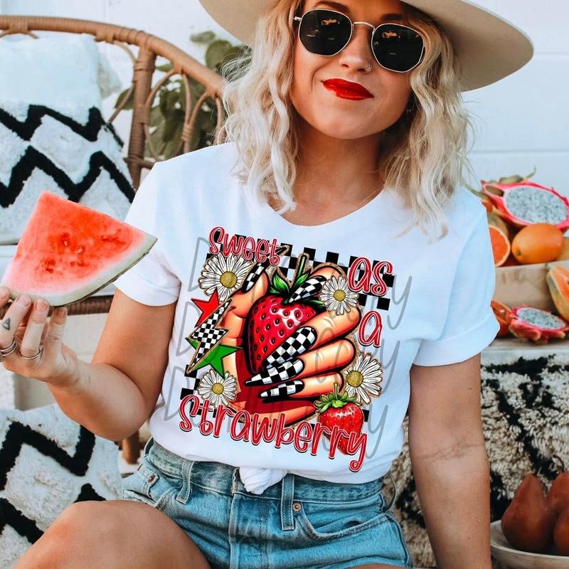 Sweet As A Strawberry DTF Transfers - THIS IS NOT A SHIRT Hoodie, Sweatshirt | HypeCrazeTee.com