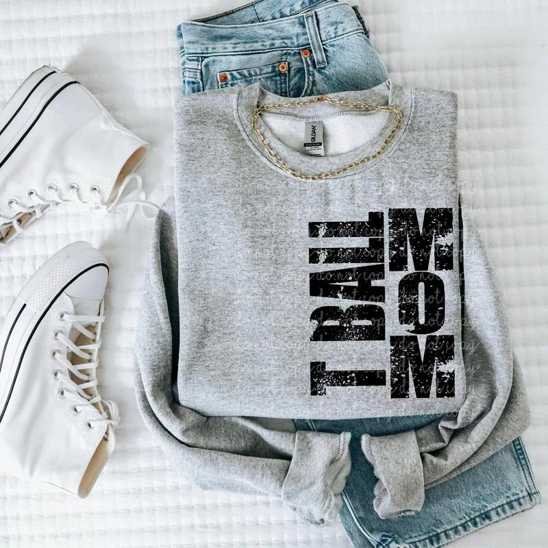 T Ball Mom DTF Transfers - THIS IS NOT A SHIRT Hoodie, Sweatshirt | HypeCrazeTee.com