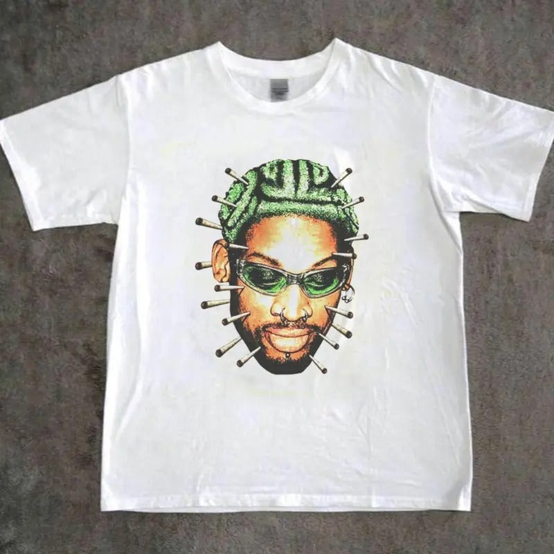 T-Shirt Dennis Rodman Big Head Unisex  - Top, Menswear Hoodie, Sweatshirt | HypeCrazeTee.com