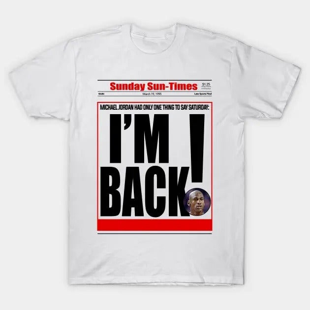 T Shirt Kobe I'm Back Graphic Unisex T-Shirt Menswear Top Hoodie, Sweatshirt | HypeCrazeTee.com