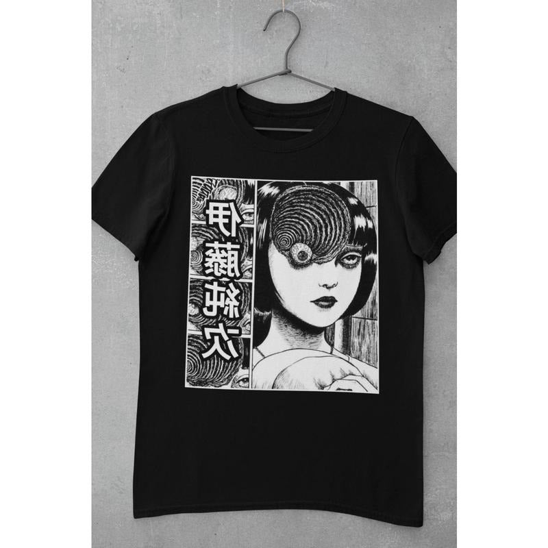 T-Shirt S-4XL Tomie Junji Ito Uzumaki Horror Anime Manga Japanese Japan Guro Gore Cult Hoodie, Sweatshirt | HypeCrazeTee.com