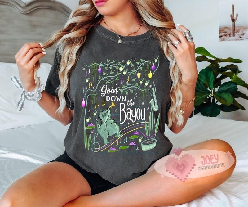T-Shirt Tiana's Bayou Adventure Ride Tee, Goin Down the Bayou, Princess T-Shirt, The Princess and the Frog Shirt Hoodie,...