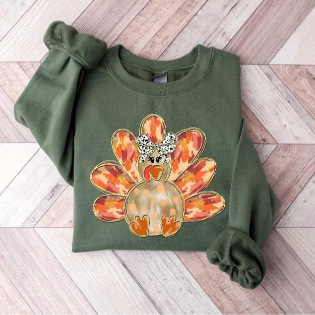 Thanksgiving Turkey Sweatshirt/T-Shirt, Turkey Shirt, Family Sweatshirt, Thanksgiving Shirt, Fall Sweatshirt, Women...