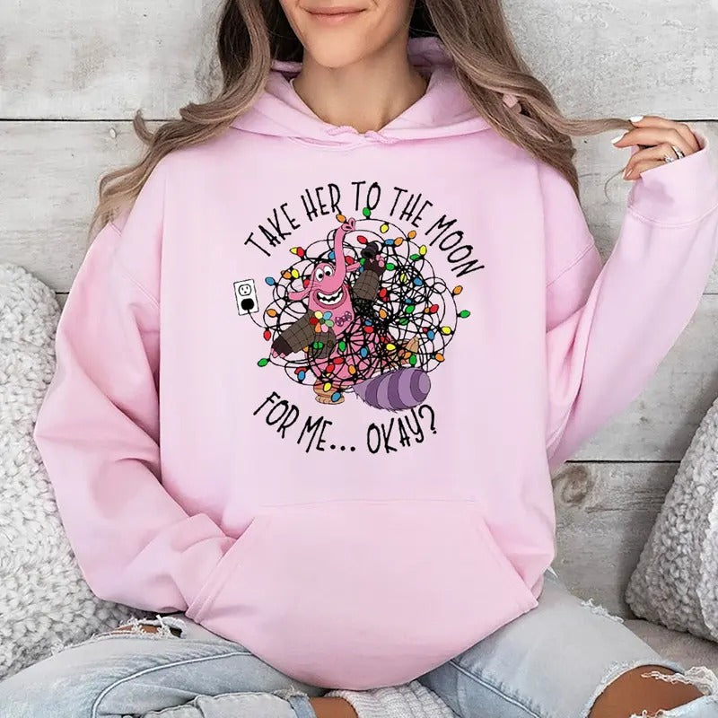TAKE HER TO THE MOON FOR ME... OKAY Shirt, Inside Out 2 Christmas Shirt, Bing Bong Xmas T-Shirt, Inside Out emotions,...