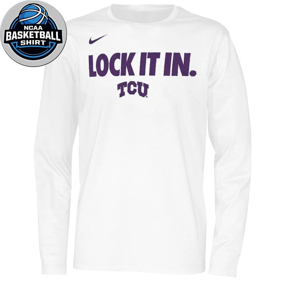 TCU Horned Frogs Lock It In 2026 On-Court Bench Shirt