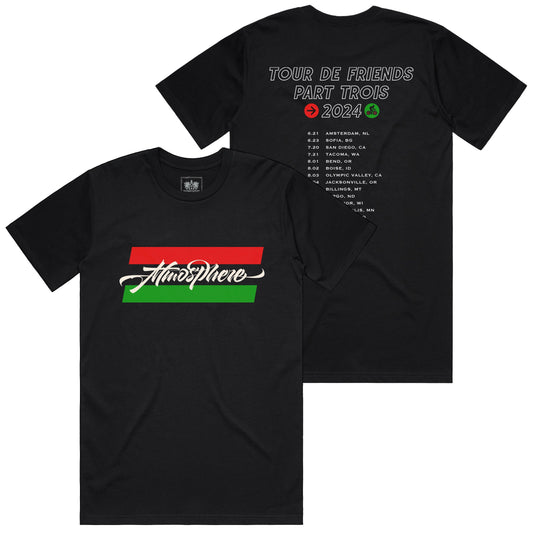 Tour De Friends: Part Trois Tour T-Shirt (Black)