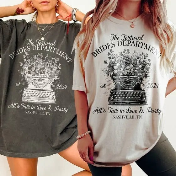 TDP Shirt All'S Fair Love Bach She Found Her Lover Shirt Romantic Bachelorette Her Bride Era Shirt Bookish Cotton T-Shirts, Hoodie, Sweatshirt