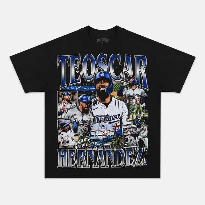 TEOSCAR HERNANDEZ TEE - VINTAGE SPORT TEE - MEN'S GRAPHIC T-SHIRT SWEATSHIRT HOODIE - GIFT FOR FAN | HypeCrazeTee.com