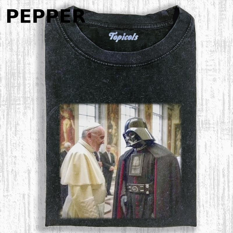 THE CRAZY POPE FUNNY T-SHIRT, Movies Tee, Unisex Meme Cringe Funny Dumb Shirt, Menswear Womenswear Streetwear Cotton...