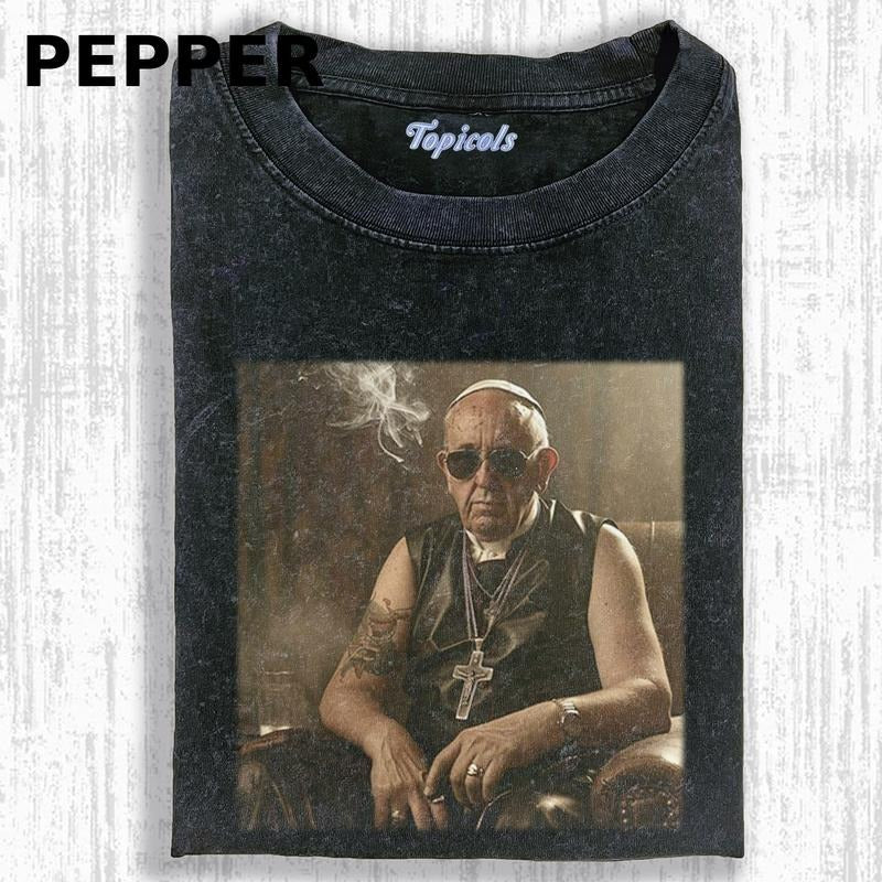 CRAZY POPE FUNNY Movies Meme Cringe Funny Dumb Shirt Menswear Womenswear Streetwear Cotton Comfortstyle{N002}2 T-Shirts, Hoodie, Sweatshirt