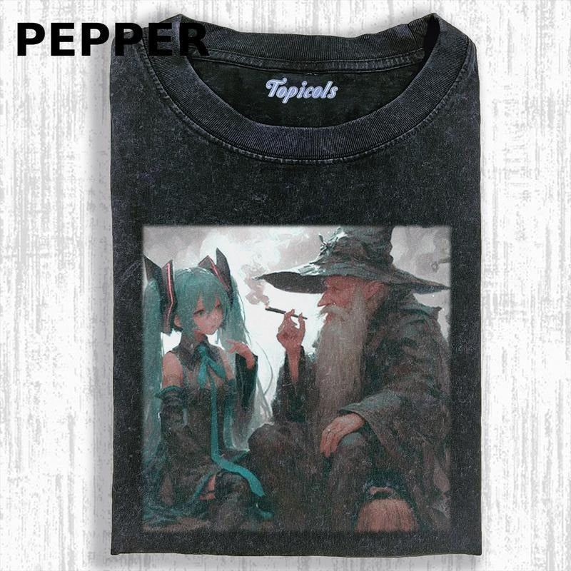 GANDALF MIKU WASHED T-Shirts, Hoodie, Sweatshirt