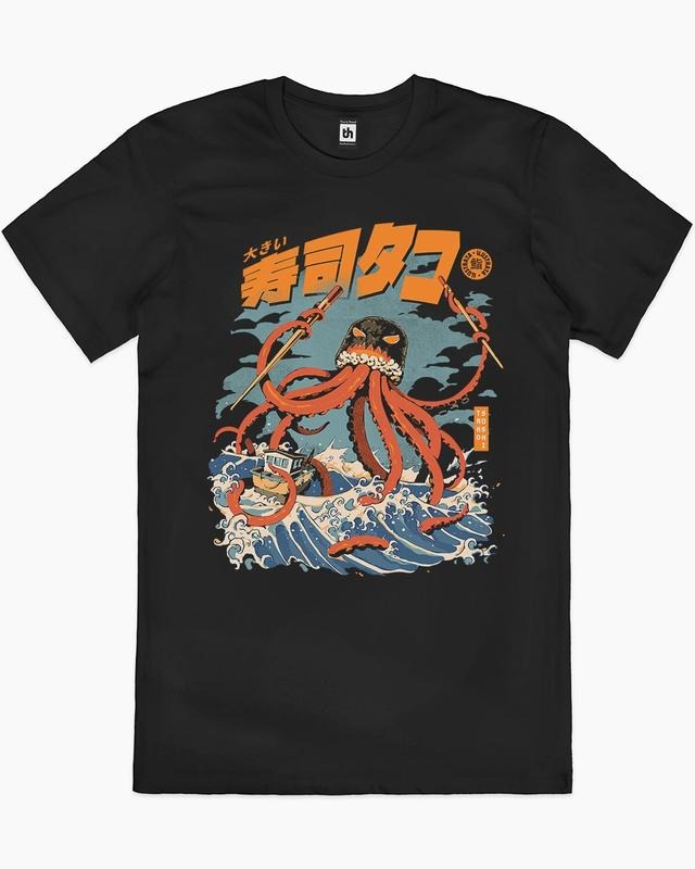 THE TAKO SUSHI T-SHIRT, Men Summer Fashion Cotton, Cotton Menswear, S to 3XL Soft Top Hoodie, Sweatshirt | HypeCrazeTee.com