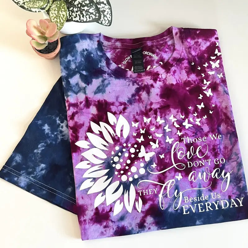 THOSE WE LOVE Cute Tie Dye T-shirt (Unisex) SMALL TO 5X Cotton Casual Comfort Fit Streetwear Top Short Sleeves...