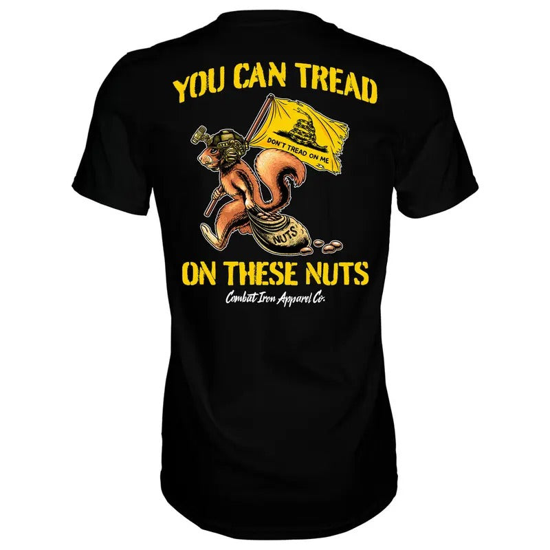 TREAD ON THESE NUT'S PATRIOTIC MEN'S T-SHIRT, HUMOR SHIRTS, FUNNY TEE SHIRT Hoodie, Sweatshirt | HypeCrazeTee.com