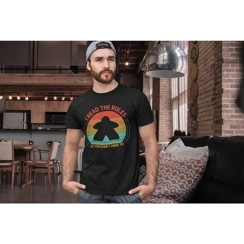 TShirt: I Read the Rules So You Don't Have To - For Board Gamers Hoodie, Sweatshirt | HypeCrazeTee.com