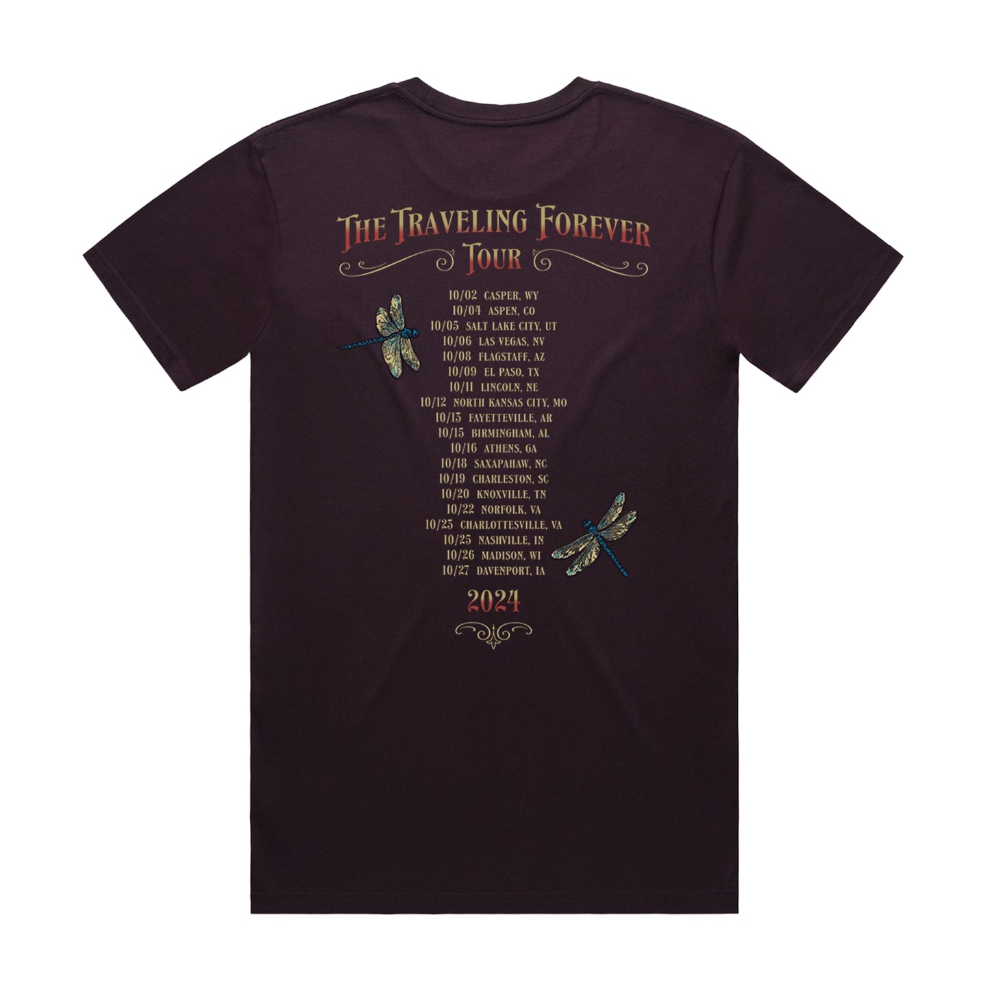 Traveling Forever Tour T-Shirt (Plum)