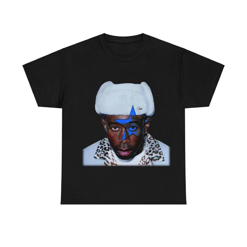 TYLER Blue Star Tee The CREATOR T Shirt Classic Cotton Hoodie, Sweatshirt | HypeCrazeTee.com