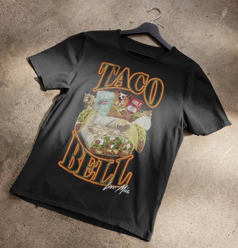 Taco Bell 90's Bootleg T-Shirt Hoodie, Sweatshirt | HypeCrazeTee.com