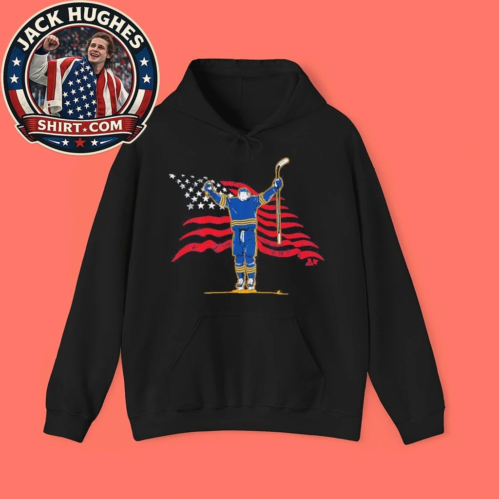 Tage Thompson Stars &amp; Stripes Superstar Pose USA Flag Shirt