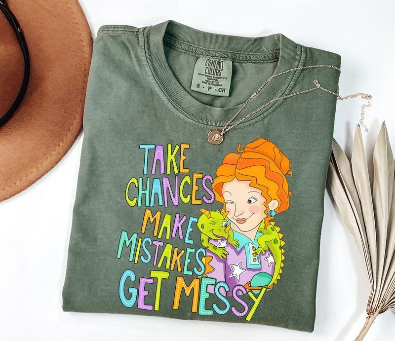 Take Chances Make Mistakes Get Messy Shirt Miss Frizzle Shirt Magic School Bus Shirt Teacher Shirt Back School Shirtstyle{N002}2 T-Shirts, Hoodie, Sweatshirt