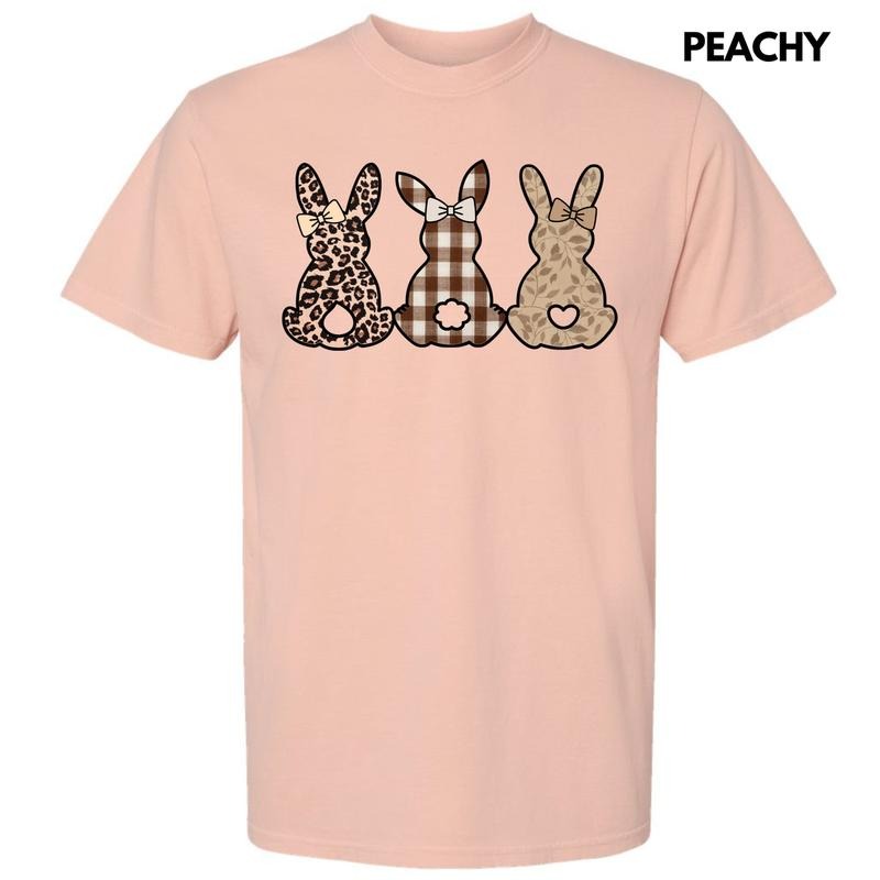 Taupe Pattern Bunnies Comfort Colors T-Shirt 'NLB' Hoodie, Sweatshirt | HypeCrazeTee.com