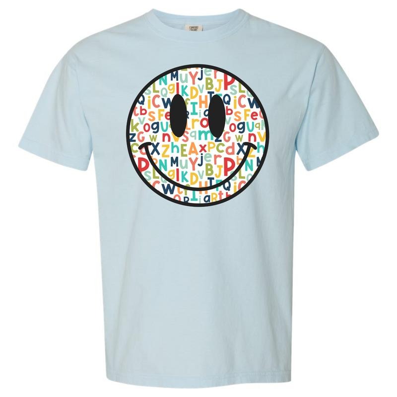Teacher Happy Face Comfort Colors T-Shirt *NLB* Hoodie, Sweatshirt | HypeCrazeTee.com