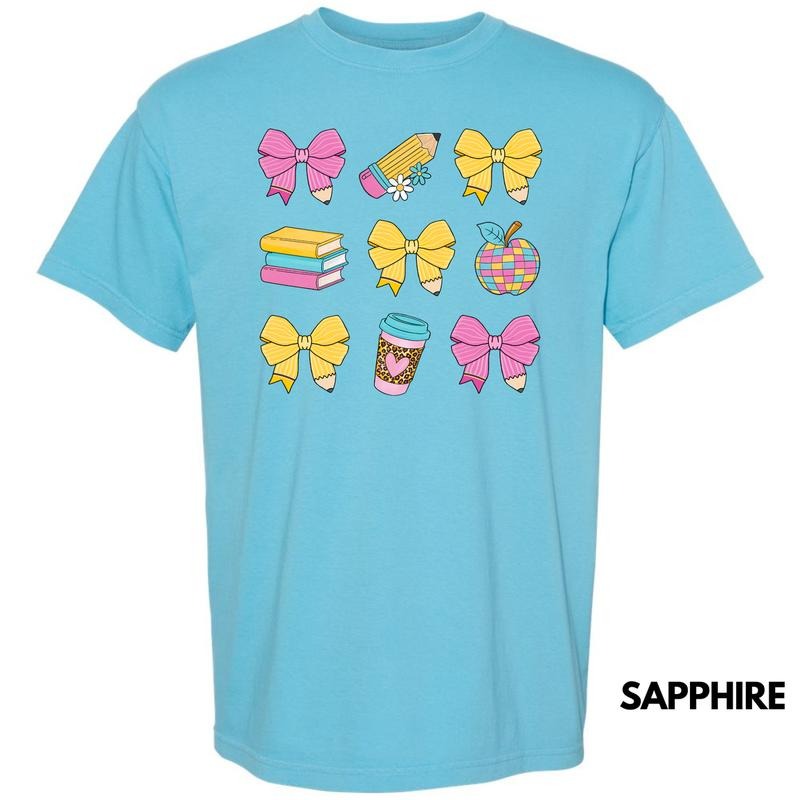 Teacher Theme Coquette Collage Comfort Colors T-Shirt 'NLB' Hoodie, Sweatshirt | HypeCrazeTee.com