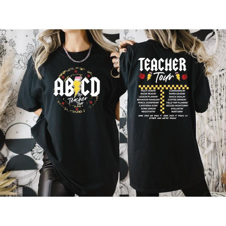 Teacher Tour Shirt, Gift For Teacher, ABCD Teacher Tour Shirt, Teacher Gift, Back To School Shirt  T-shirt, sweater and...