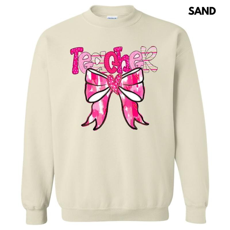 Teacher Valentine Coquette Sweatshirt T-Shirts, Hoodie | HypeCrazeTee.com