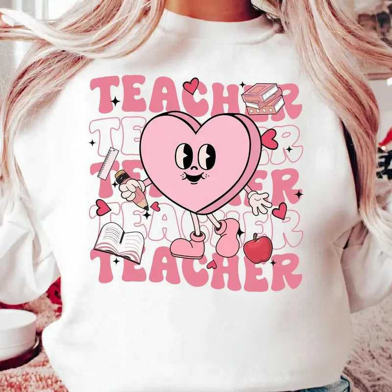 Teacher Valentine Shirt, Valentines Day Shirt, Teacher Heart Shirt, Valentines Day Teacher Shirt, Teaching Valentine...
