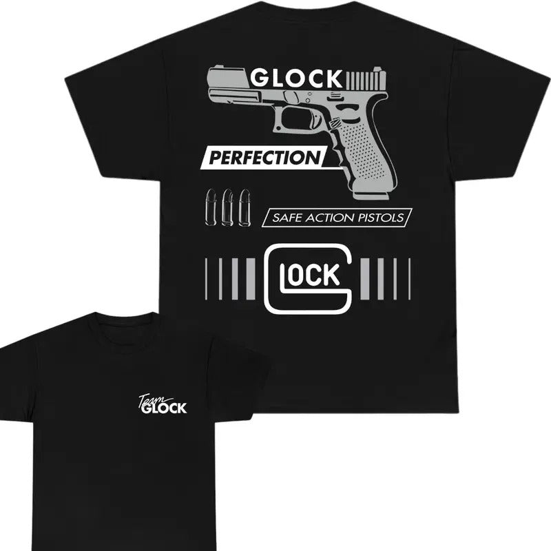 Team Glock T-shirt - IN GLOCK WE TRUST - TEAM GLOCK - 2 Side - Glock Shirt - Menswear - Womenswear