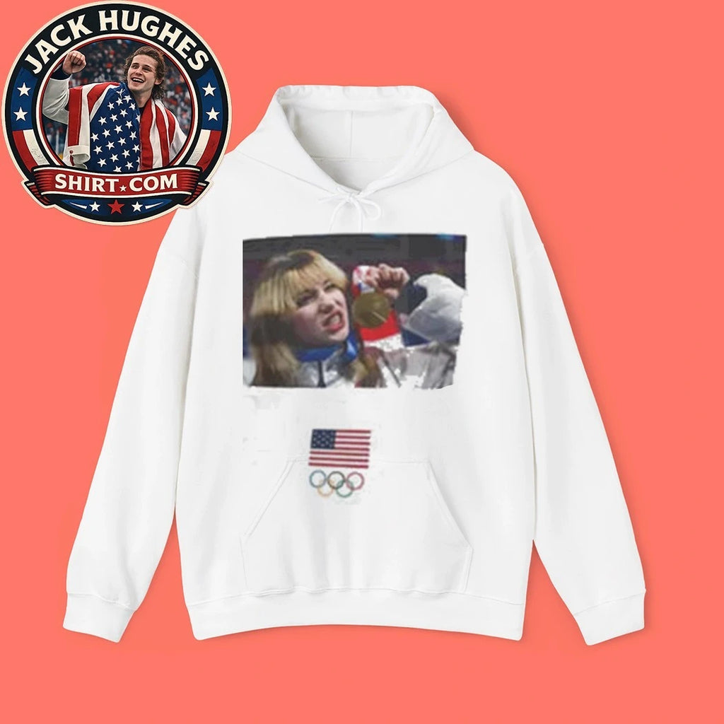 Team USA Olympic American Flag &amp; Olympic Rings Fan Shirt