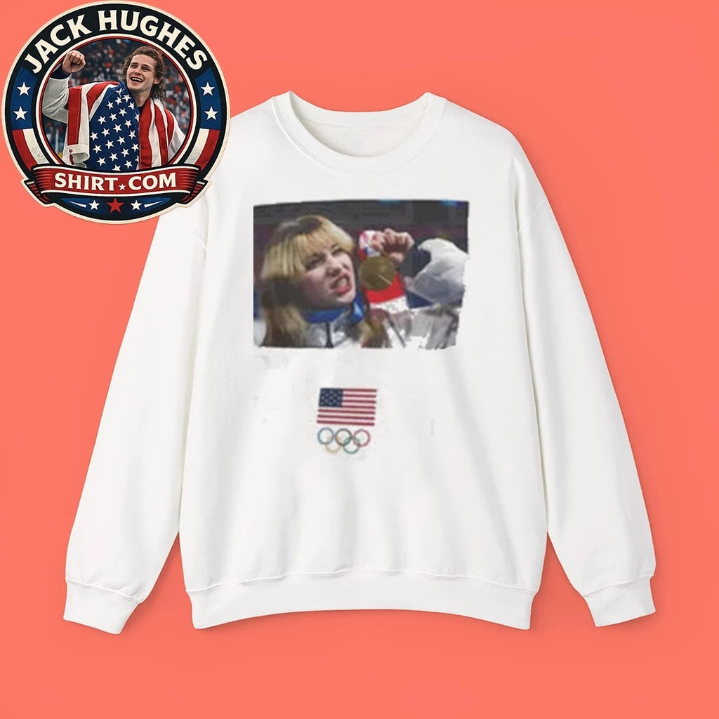Team USA Olympic American Flag &amp; Olympic Rings Fan Shirt