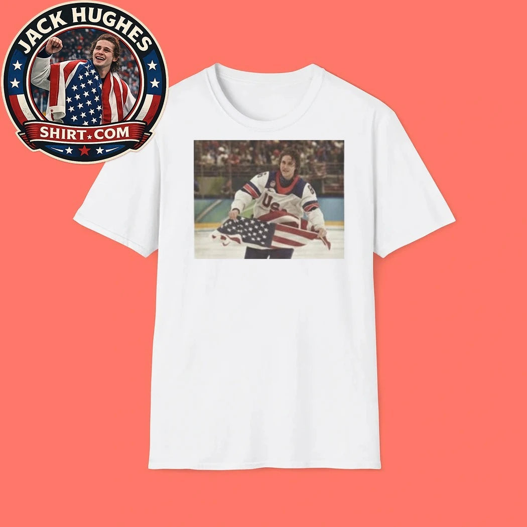 Team USA vs Canada Jack Hughes Golden Goal 2026 USA Hockey Tee Shirt