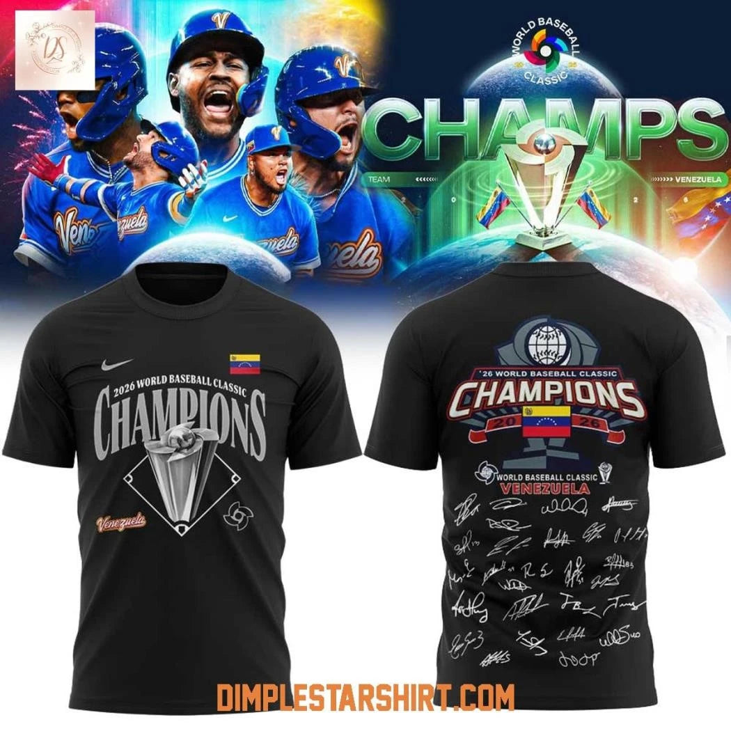 Team Venezuela World Baseball Classic Champions 2026 Shirt