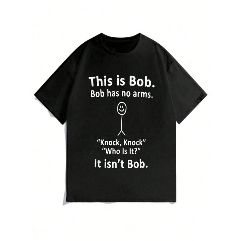 Teen Boy Slogan Print Loose Fit Round Neck Short Sleeve Casual T-Shirt Hoodie, Sweatshirt | HypeCrazeTee.com