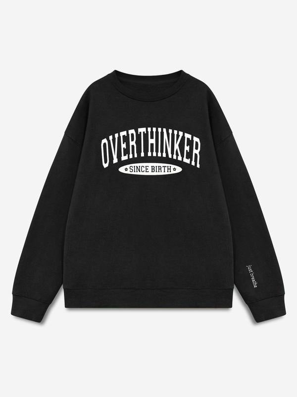 Teen Girl'S Cartoon Letter Print Crew Neck Casual Long Sleeve Fall & Winter Clothes Daily T-Shirts, Hoodie, Sweatshirt