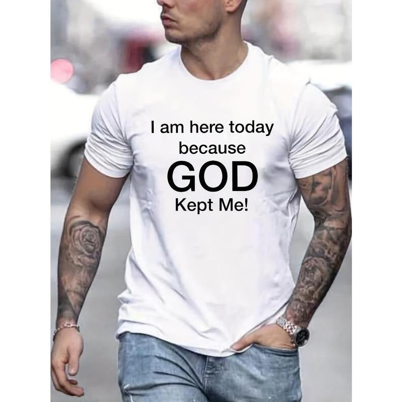 'God Kept Me' Print Casual Short Sleeve Summer Spring Fall Tops As Made USA T-Shirts, Hoodie, Sweatshirt