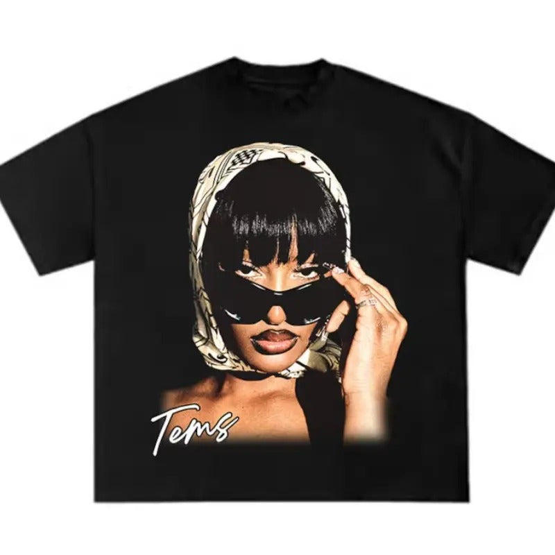 Tems Shirt, Tems Tour Hip Hop Rap Tee T Shirt Classic Cotton Hoodie, Sweatshirt | HypeCrazeTee.com