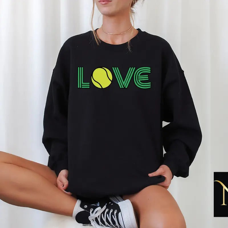Tennis Sweatshirt, Tennis Club Sweatshirt, Love Tennis Sweater, Valentine tenis Sweatshirt, Tennis Gifts for the Team...