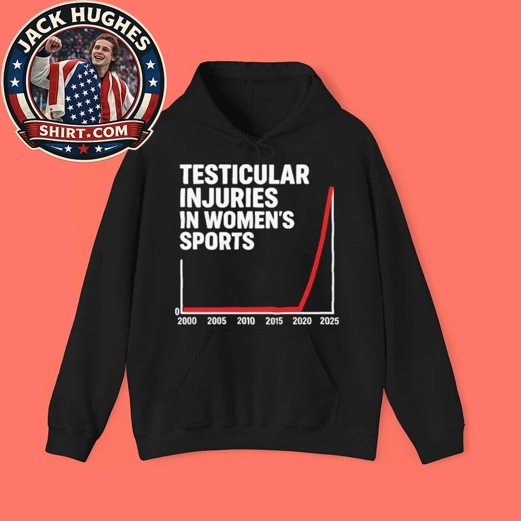 Testicular Injuries In Women’s Sports Satire And Politics T-Shirt