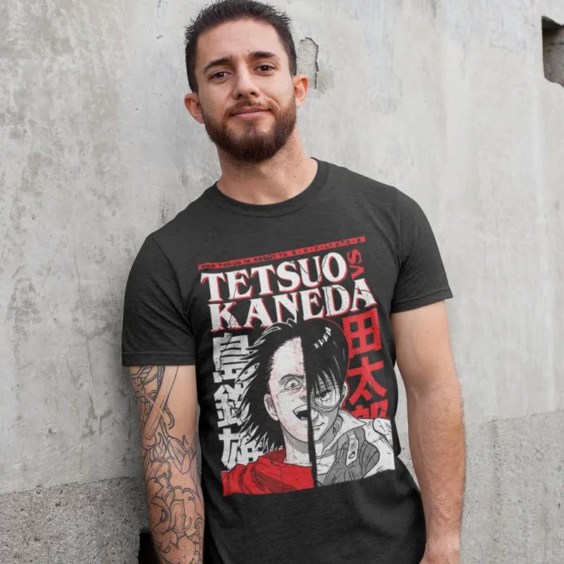 Tetsuo VS Kaneda new T-Shirt S-4XL,neo tokyo,kaneda,anime, the capsules,graphic tee Hoodie, Sweatshirt | HypeCrazeTee.com