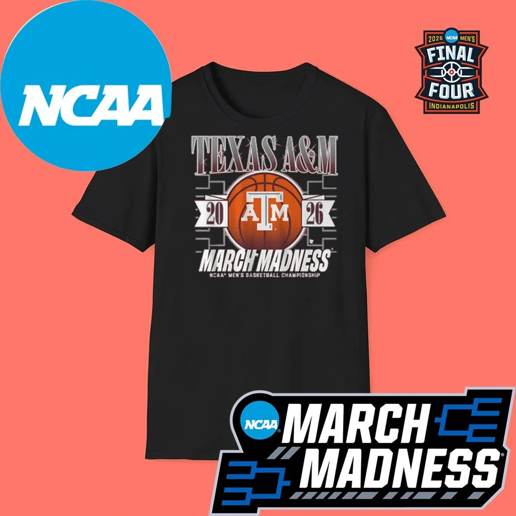 Texas A&amp;M Aggies MBB 2026 NCAA Women’s Basketball Championship March Madness Logo Shirt