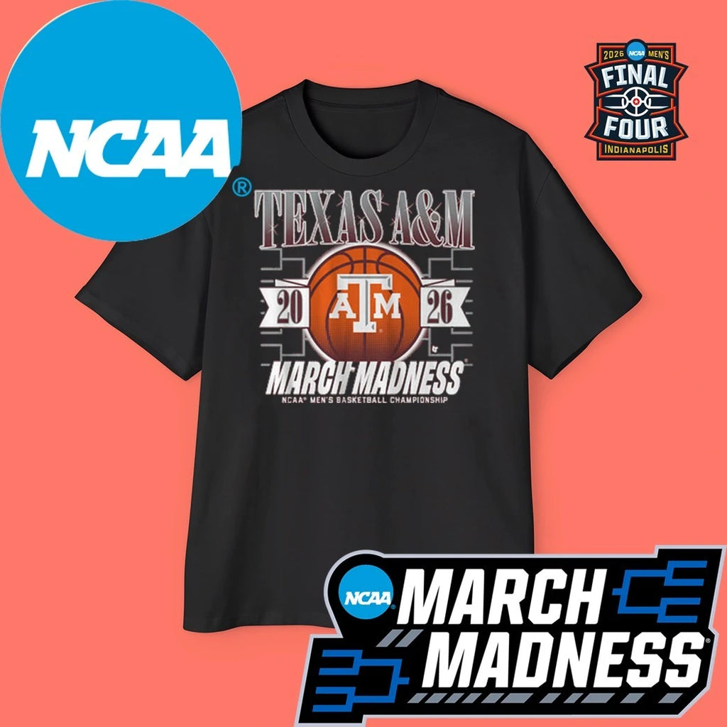 Texas A&amp;M Aggies MBB 2026 NCAA Women’s Basketball Championship March Madness Logo Shirt