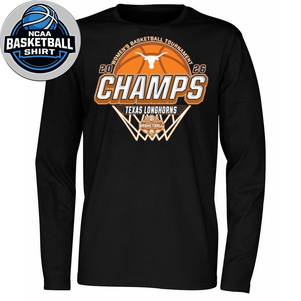 Texas Longhorns 2026 SEC Women’s Basketball Tournament Champions Locker Room Logo Shirt