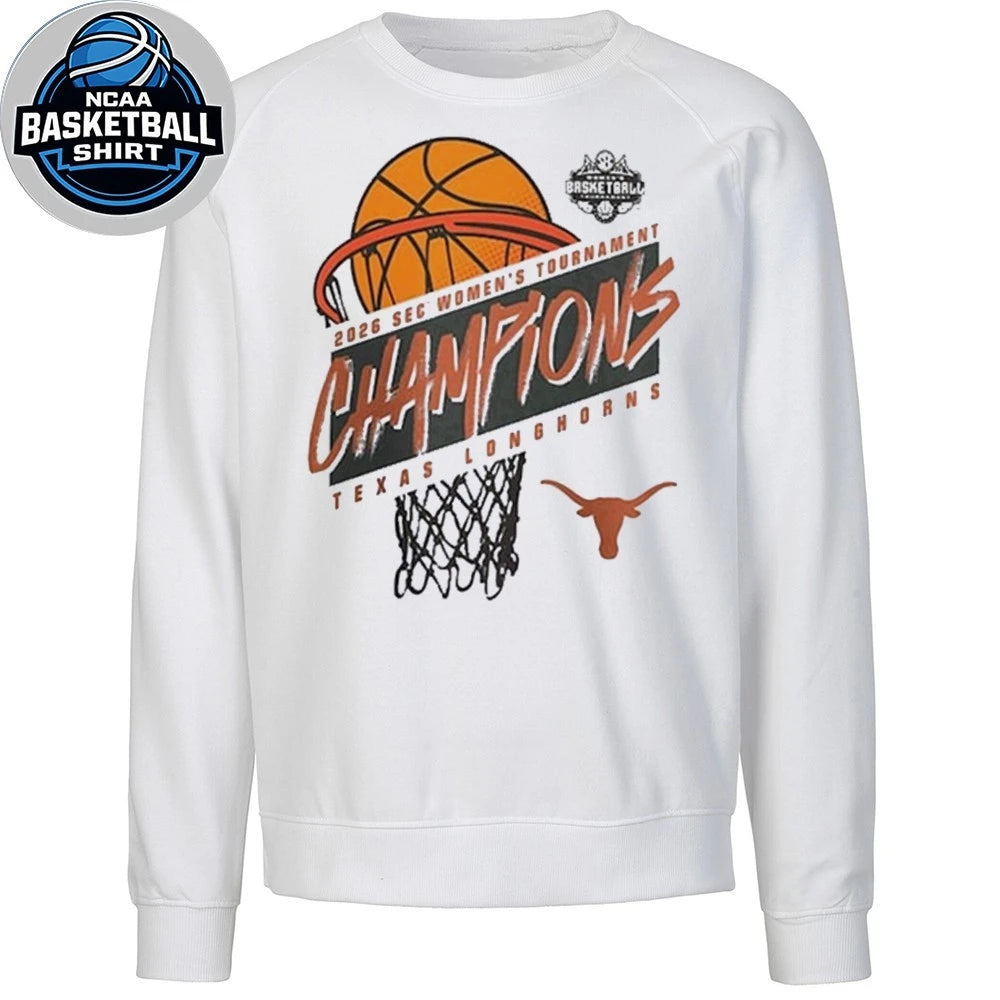 Texas Longhorns 2026 SEC Women’s Basketball Tournament Champions Logo Shirt