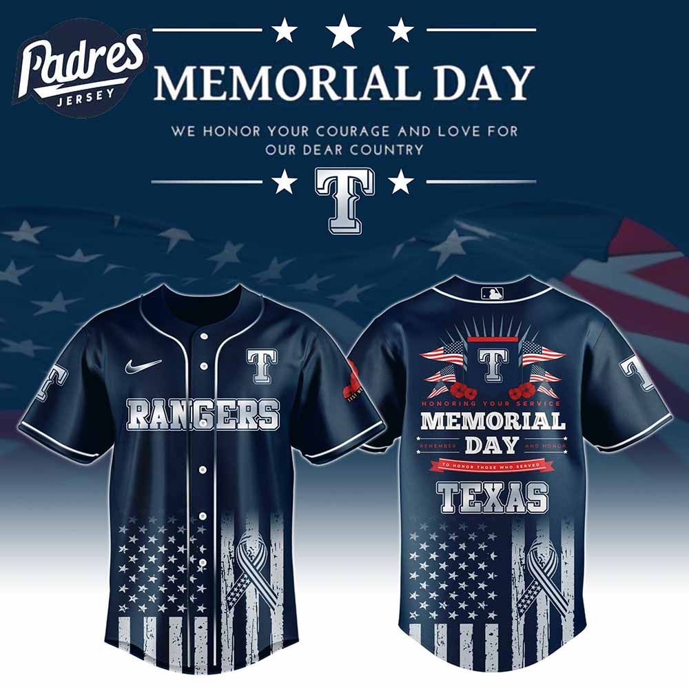 Texas Rangers Special Memorial Day Baseball Jersey - Padres Jersey Oasis: Elevate Your Baseball Style Game
