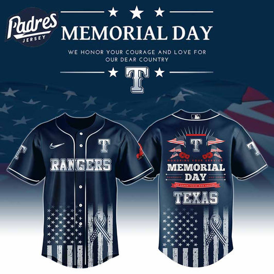 Texas Rangers Special Memorial Day Baseball Jersey - Padres Jersey Oasis: Elevate Your Baseball Style Game